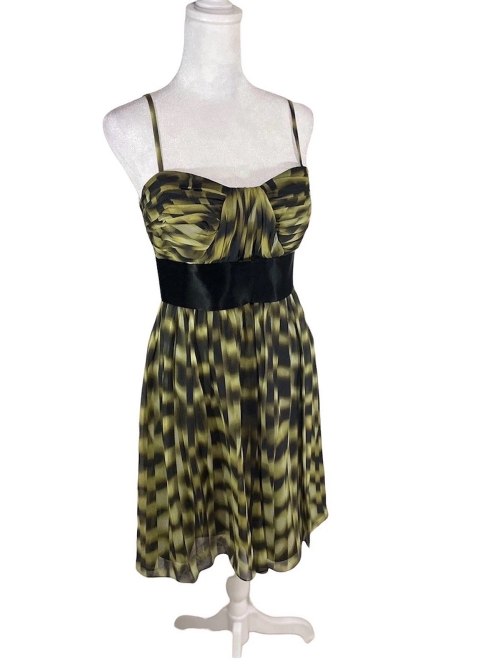Ladies Calvin Klein Convertible Strapless Party Mini Dress Sz4 Green Formal Prom